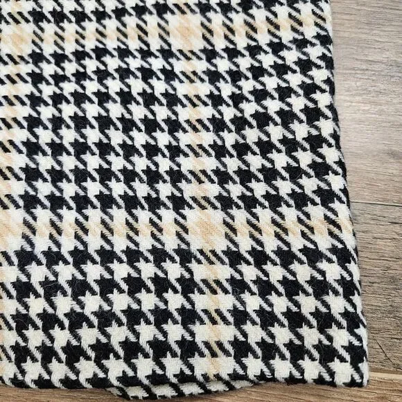 Xerxes Suit 10 Houndstooth Double Breasted Blazer Pencil Skirt Wool Corpcore - Picture 3 of 13